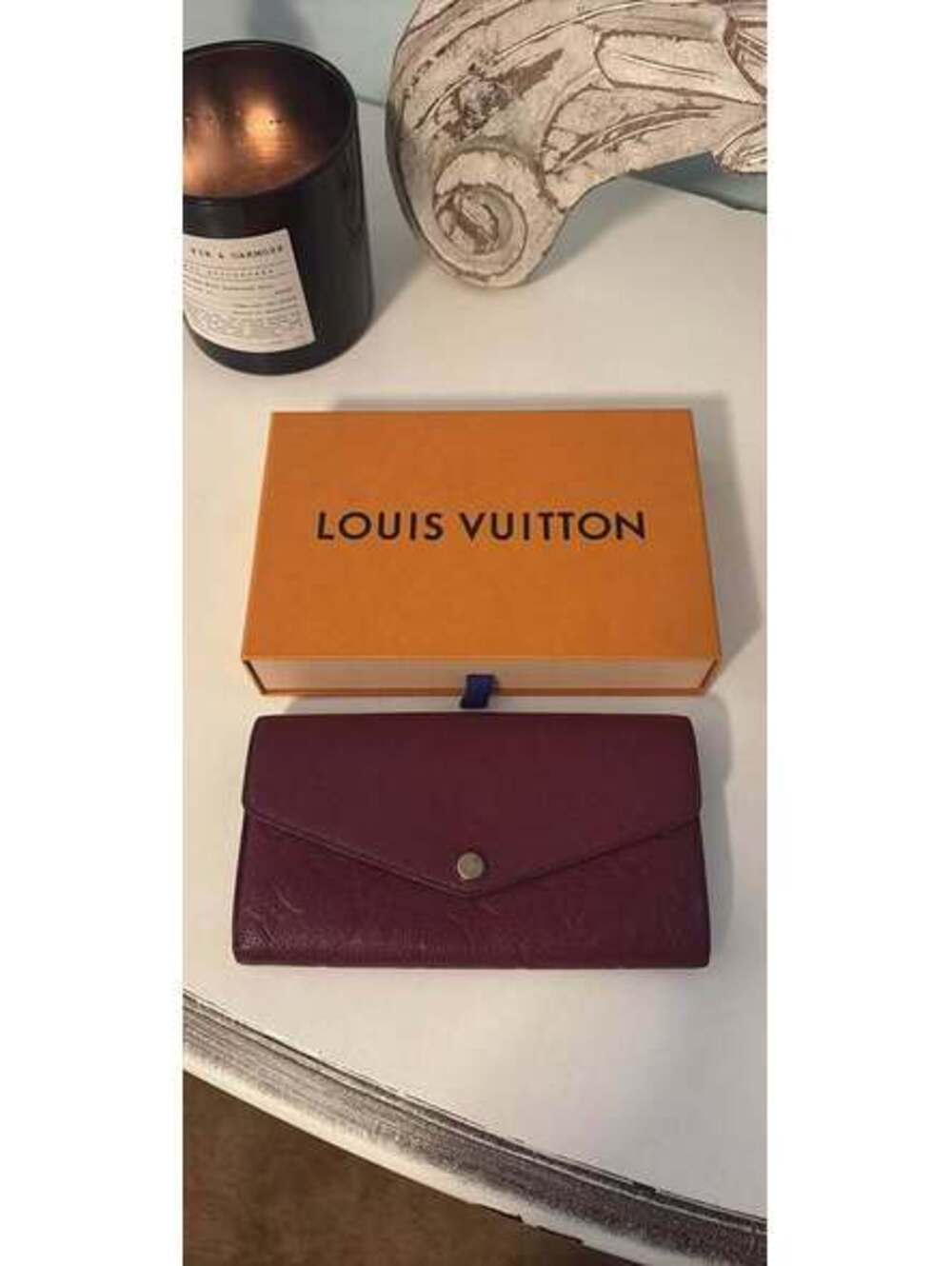 Louis Vuitton Purple Monogram Empreinte Leather Wallet